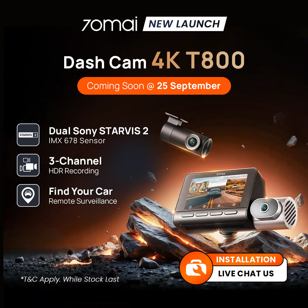 T800 4K 3 Channel Dashcam 4G Product vendor