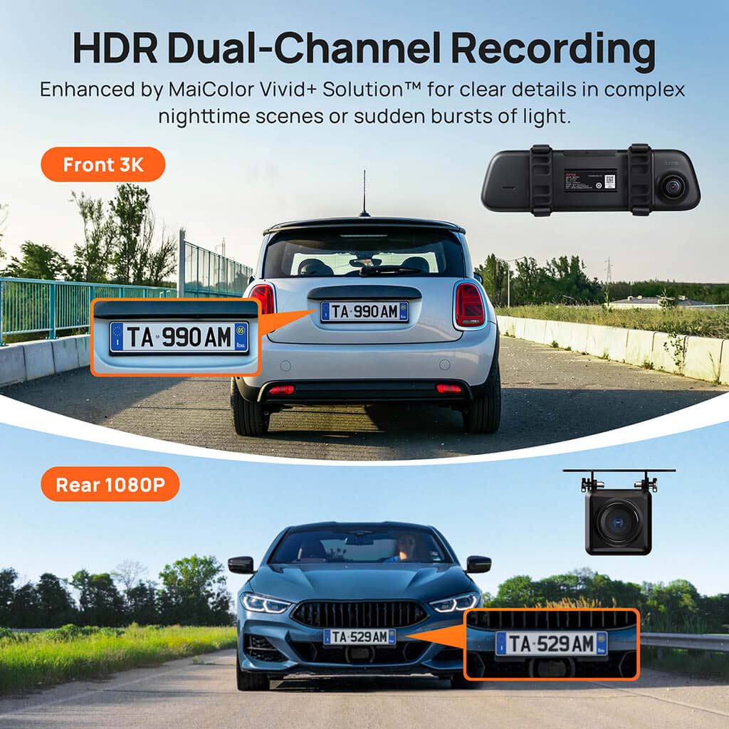 S500 3K Rearview Dashcam Product vendor