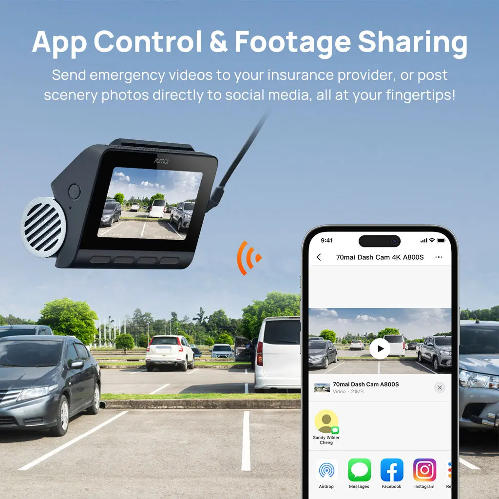 70mai A800s Dashcam Product vendor