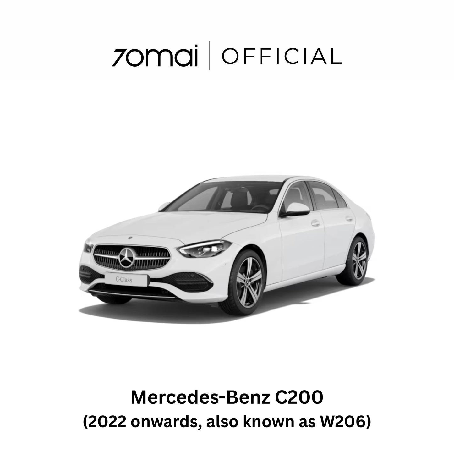 Dashcam compatibility for Mercedes-Benz C200 vehicle model (2022 onwards)