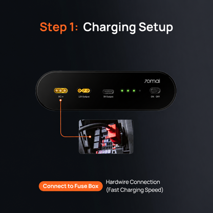 External battery pack power module with LED indicators and input/output ports