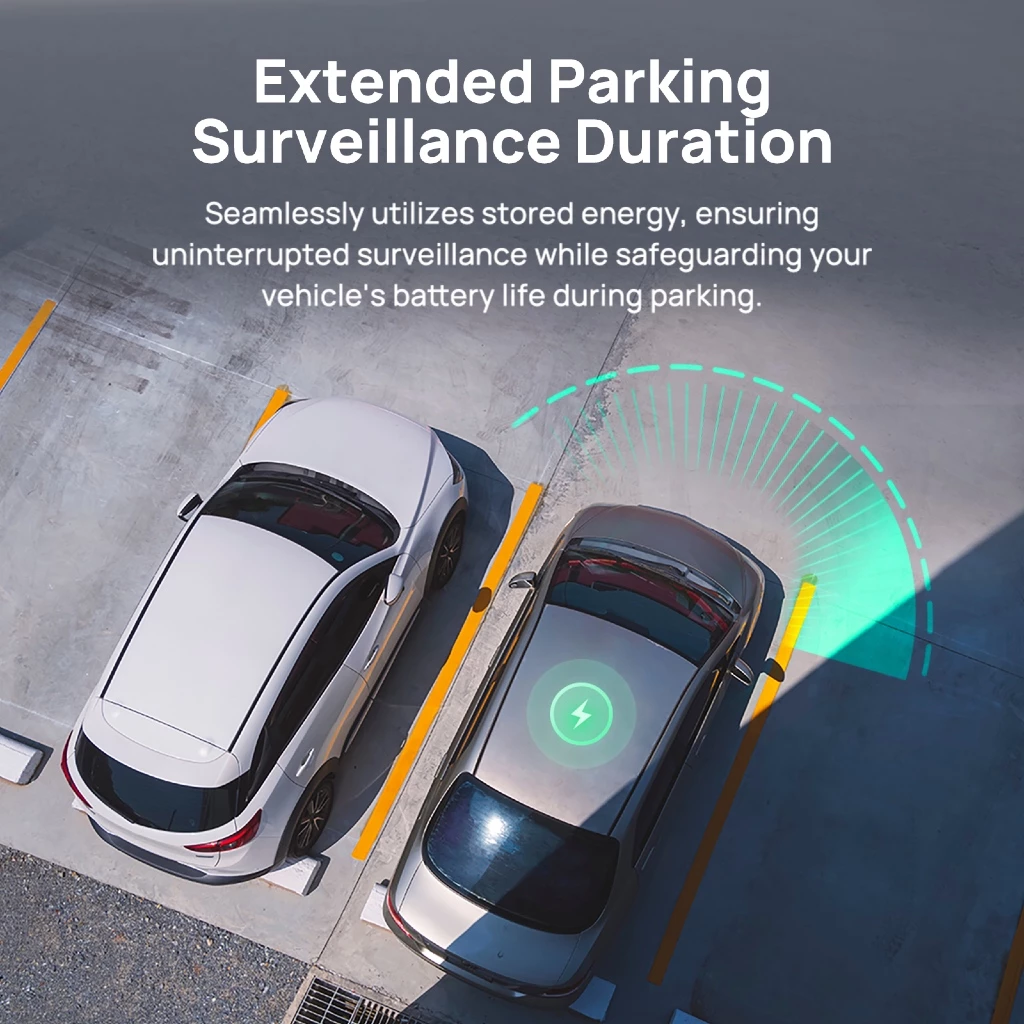 External dash-cam battery pack supporting extended parking surveillance power
