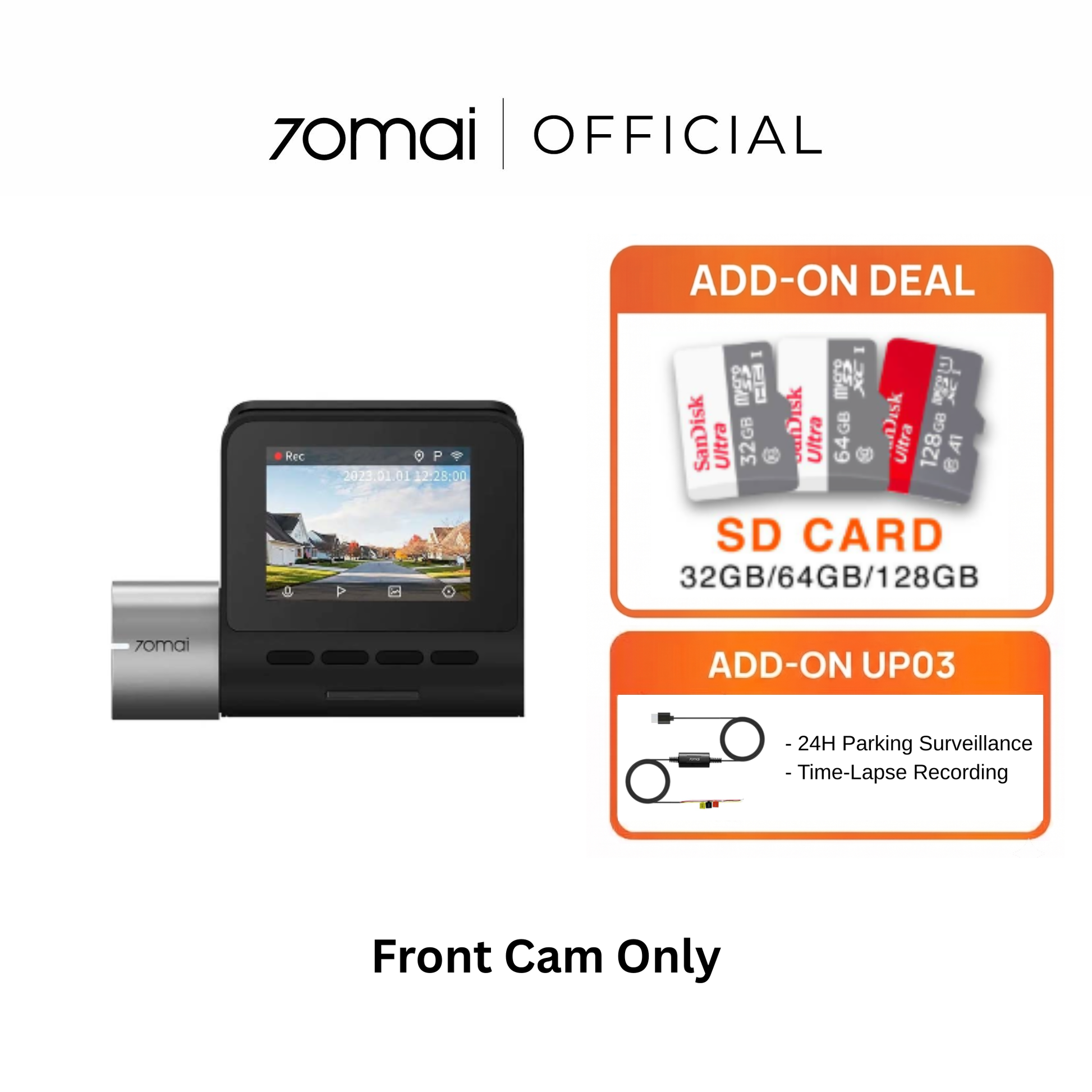 70mai A500s 2.7K Dashcam | WiFi & GPS | 70mai Malaysia