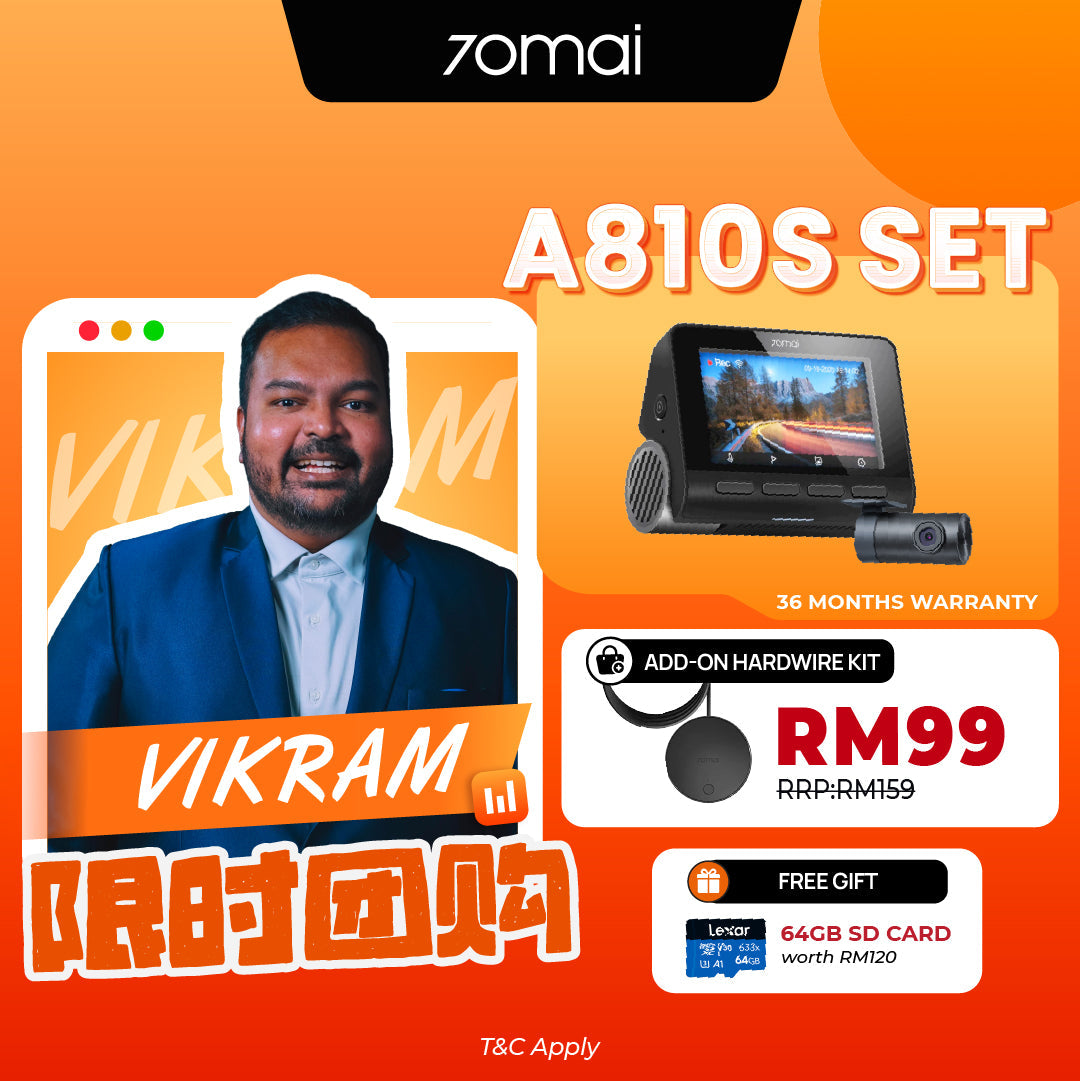 [Wabikong Exclusive] A810S 4K Dashcam 4G Product vendor