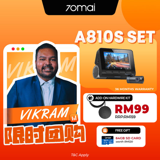 [Wabikong Exclusive] A810S 4K Dashcam 4G Product vendor