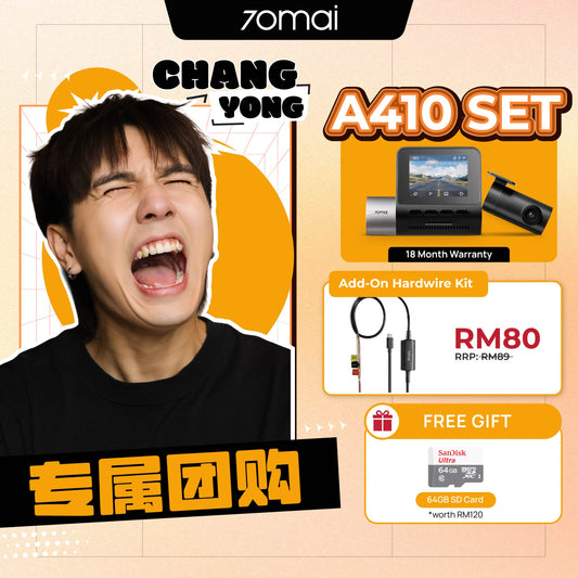 [ChangYong Group Buy] 70mai A410 2.5K Dash Cam Product vendor