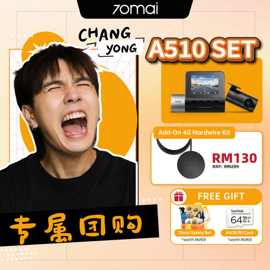[ChangYong Group Buy] 70mai A510 2.7K 4G Dashcam Product vendor