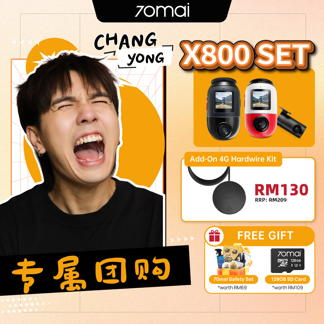 [ChangYong Group Buy] 70mai 4K Omni X800 4G Dashcam Product vendor
