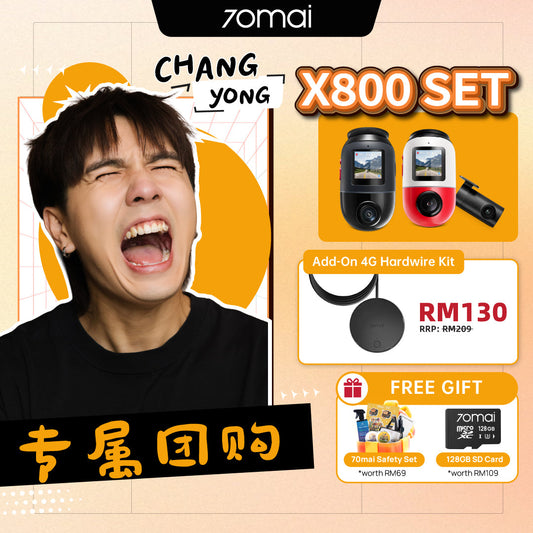 [ChangYong Group Buy] 70mai 4K Omni X800 4G Dashcam Product vendor