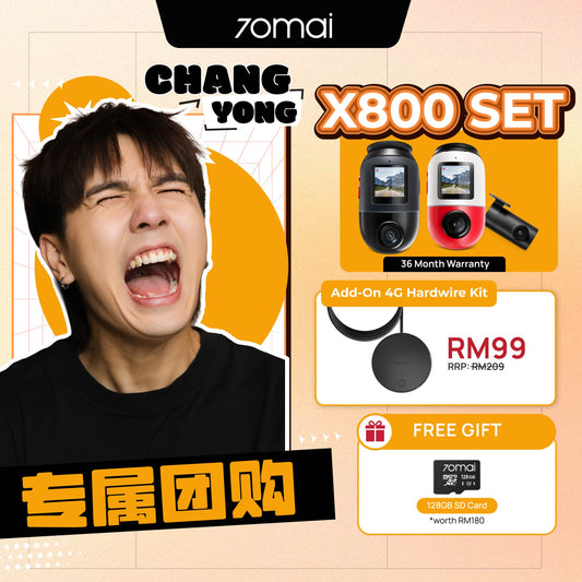 [ChangYong Group Buy] 70mai 4K Omni X800 4G Dashcam Product vendor