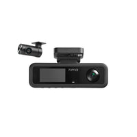 Three-channel dash cam kit with main dashboard unit and two camera modules