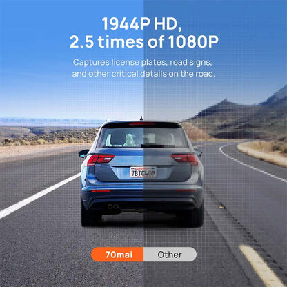 Dashcam road recording view showing cars ahead on a highway