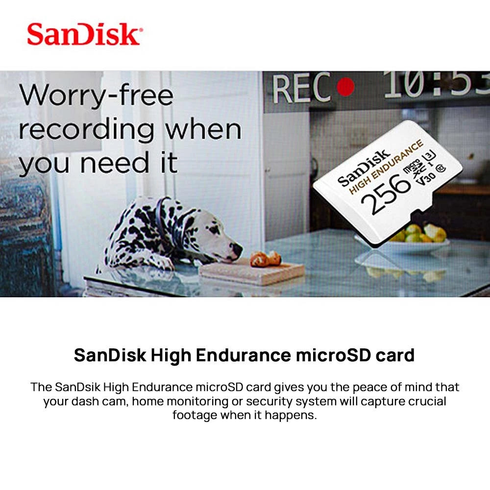 Sandisk High Endurance Micro SD Card Class 10 U3 V30 Memory Card Product vendor