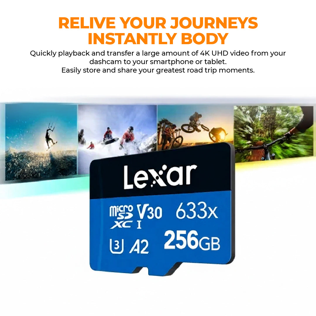 Lexar MicroSDXC High-Performance 633x BLUE Series U3 V30 Memory Card Product vendor