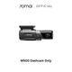7omai M500 dashcam, black front unit with lens and indicator panel
