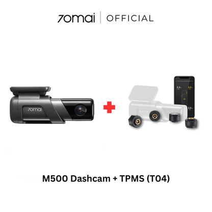 7omai M500 dashcam bundle with TPMS sensors and monitor