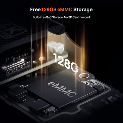 Dash cam eMMC storage chip module with 128GB capacity graphic