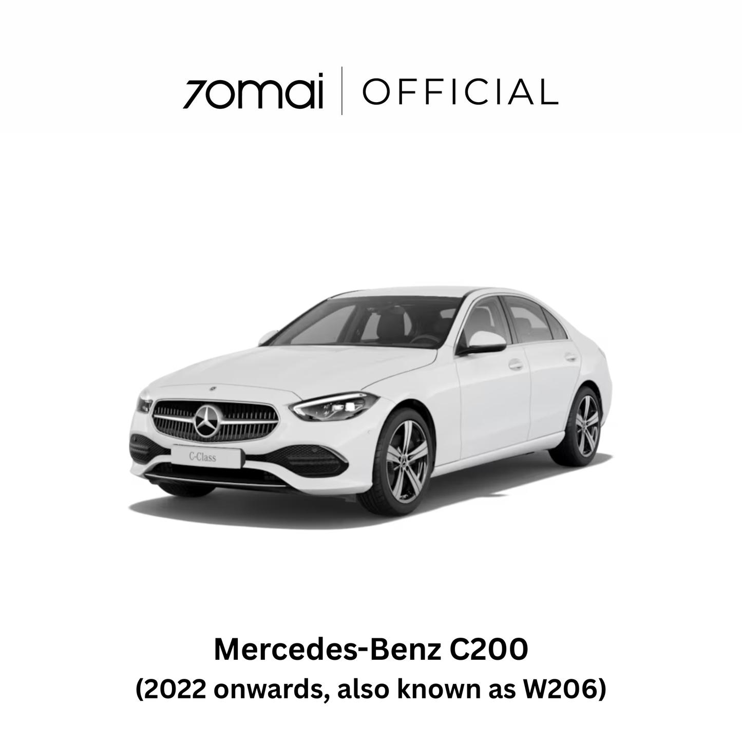 Dashcam compatibility for Mercedes-Benz C200 vehicle model (2022 onwards)