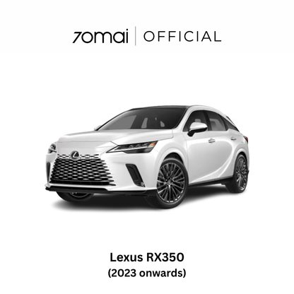 Dashcam compatibility for Lexus RX350 vehicle model (2023 onwards)