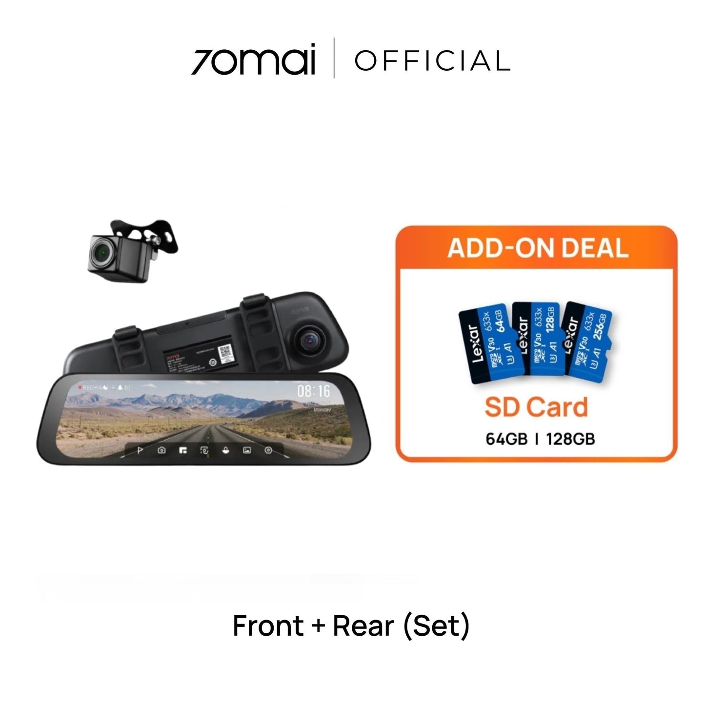 S500 3K Rearview Dashcam Product vendor
